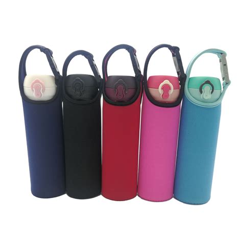 Glass Water Bottle Sleeve Portable Bottle Cooler Cover Holder Strap For ...