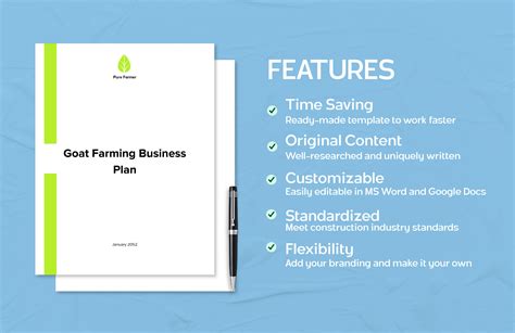 Goat Farming Business Plan Template in Word, PDF, Google Docs - Download | Template.net