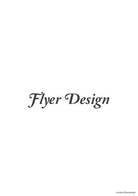 Flyer Design