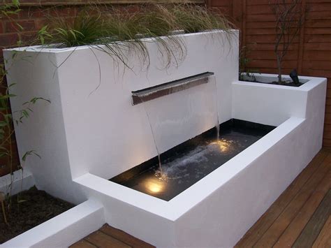 Water feature with built in planting & lighting By Paul Newman Lanscape ...