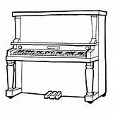 Klavier Coloring Pianino Kleurplaat Instrumenten Kolorowanki  sketch template