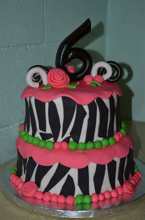 Gilded Cakes by Patricia: A 6 Year Old's Zebra Birthday Cake