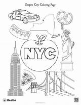 NYC Coloring Pages  Nation sketch template