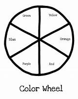 Color Wheel Coloring Page  Yunus Pages sketch template