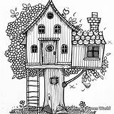 Tree House Coloring Pages  Free & Printable sketch template