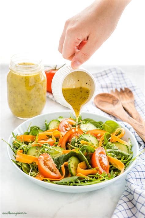 Classic Vinaigrette Salad Dressing Recipe - The Busy Baker