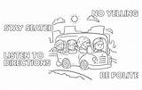 School Bus Safety Coloring Pages Sketch Coloring Page sketch template