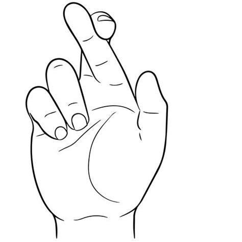 crossed fingers vector - Download Free Vectors, Clipart Graphics & Vector Art