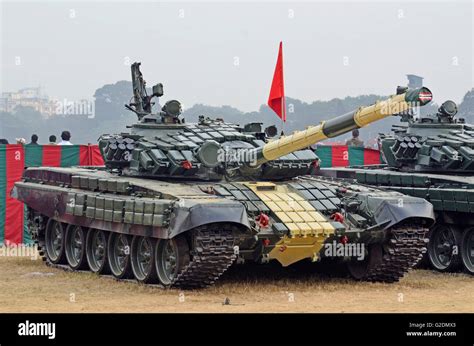 T-72M Main Battle Tanks of the Indian Army, Kolkata, West Bengal, India Stock Photo - Alamy