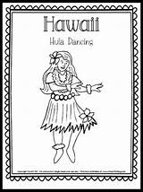 Hawaiian Hula Dancer Coloring Page  Free Homeschool Deals sketch template