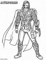 Avengers Thor coloring Page sketch template