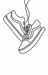How To Draw Shoes Vans sketch template
