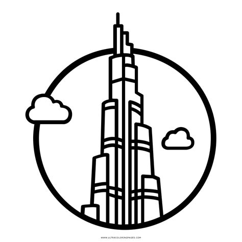Burj Khalifa Coloring Page