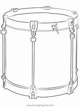Scottish Tenor Drum Coloring Page For Kids  Free Printable sketch template