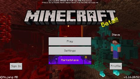 Bedrock Edition beta 1.16.20.52 – Official Minecraft Wiki