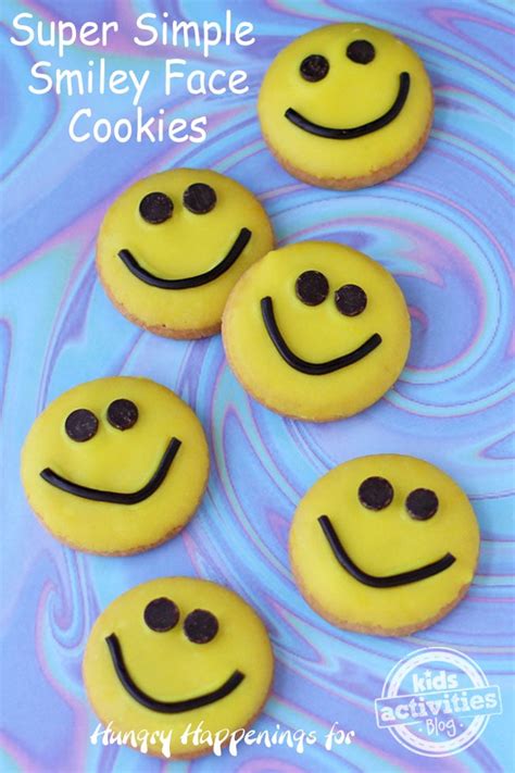 Super Simple Smiley Face Cookies