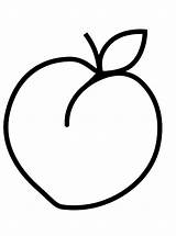 Kids N Funcom  Coloring page Shapes Of Food peach sketch template