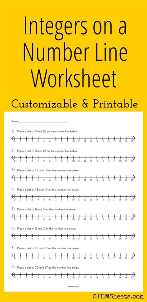 Numbers Lines Worksheets - Worksheet24