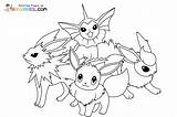 Eevee Coloring Pages sketch template
