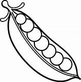 Premium Vector  Peas Vegetable For Coloring Pages Kids sketch template