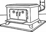 Stove Clipart Vintage Oven Clip Stoves Kitchen Drawing Graphics  sketch template