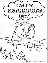 Groundhog Day coloring Pages sketch template