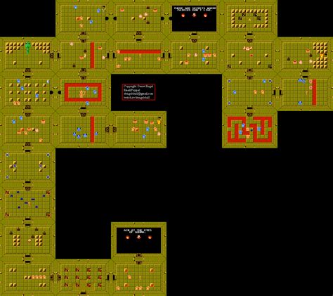 The Legend of Zelda Dungeon 06 Map Map for NES by DEngel - GameFAQs