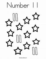 Number 11 Coloring Page  Twisty Noodle sketch template