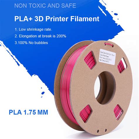 PLA 3D Printer Filament Bundle Silk Red Gold 1.75mm Silk Red Green 4 Spools Pack | eBay