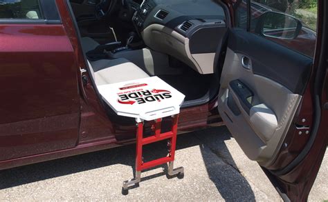 Vehicle transfer seat that is safer than a transfer board – Slide 'n Ride Vehicle Assist Seat