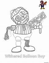 Coloriage Withered Balloon Boy FNAF Dessin à Imprimer sketch template