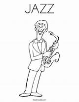JAZZ Coloring Page  Twisty Noodle sketch template