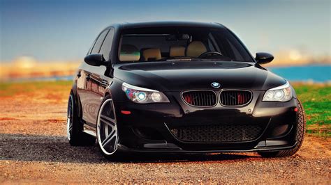 BMW M5 E60 black car front view 2560x1600 HD Hintergrundbilder, HD, Bild