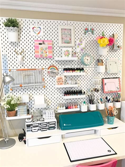 IKEA Skadis craft room pegboard/craft room organization makeover ...