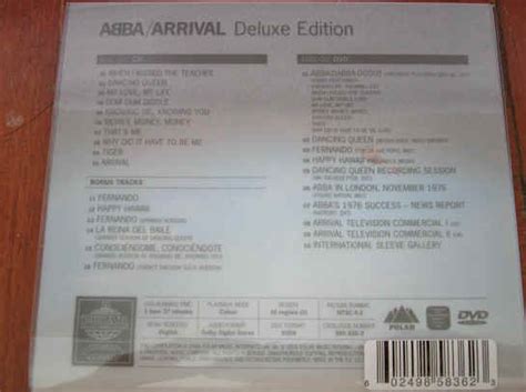 ABBA Arrival (1-CD & 1-DVD Deluxe Edition Set) (Back)