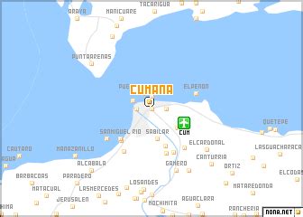 Cumaná (Venezuela) map - nona.net