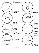 Printable Feelings And Emotions Coloring Pages sketch template