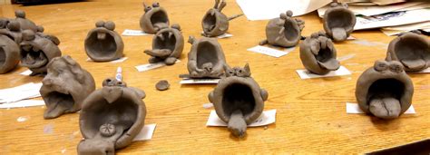 Elementary Art Gallery: Pinch Pot creatures