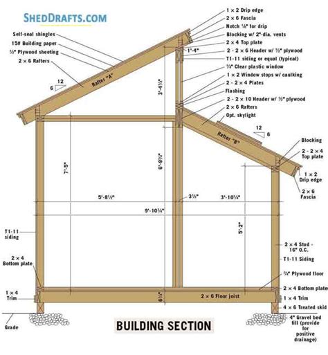 10×10 Clerestory Storage Shed Plans