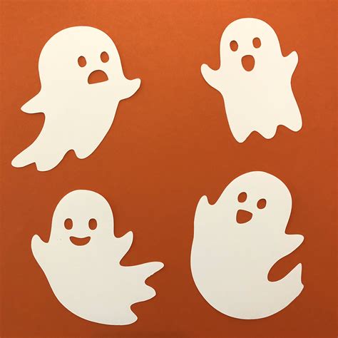 Ghost Cutouts Paper Shapes Bulletin Boards Halloween Paper - Etsy