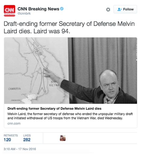 Melvin Laird, Vietnam Defense Secretary, Dead At 94 | American Military News