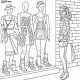 Fashion Coloring Pages Sketch Page sketch template