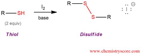 Thiol oxidation to disulfides - ChemistryScore