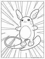20 Raichu Coloring Pages Free PDF Printables sketch template