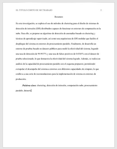 Ejemplo de resumen de tesis | Diario Nacional 2023