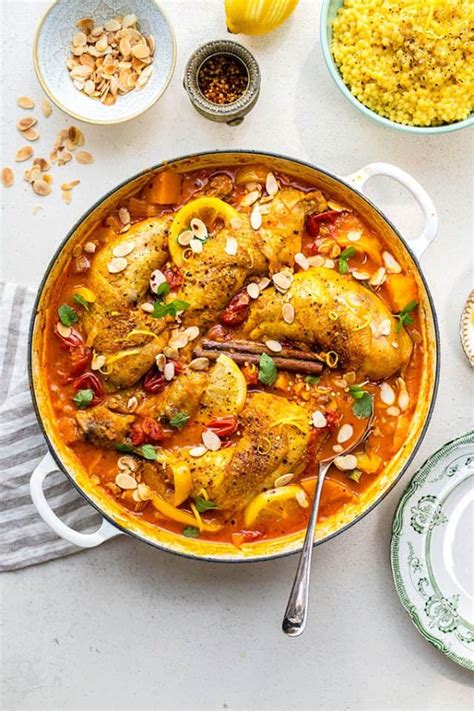 Chicken Tagine with Apricots and Lemons - Supergolden Bakes