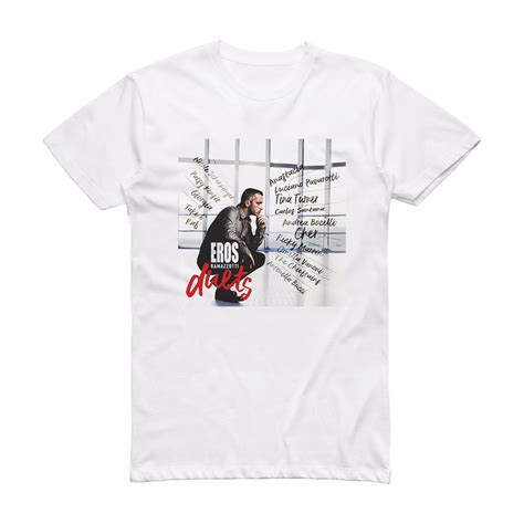 Eros Ramazzotti Duets Album Cover T-Shirt White – ALBUM COVER T-SHIRTS