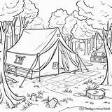 Campsite Coloring Pages Unleash Your Inner Artist In The Great Outdoors sketch template