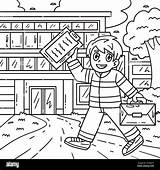 Firefighter Going To The Station Coloring Page Stock Vector Image & Art  sketch template
