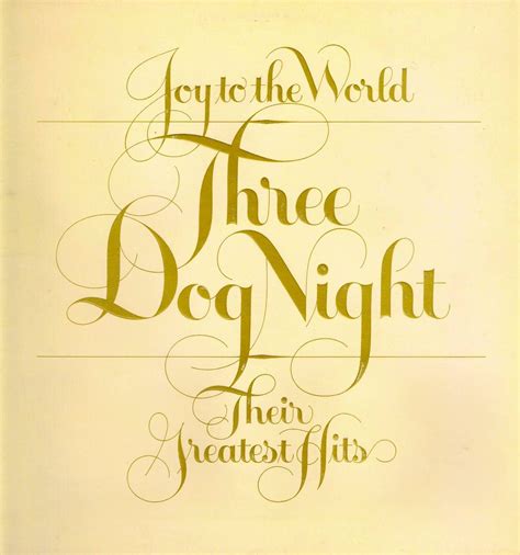 Three Dog Night - Joy To The World | Their Greatest Hits | Three dog night, Joy to the world ...